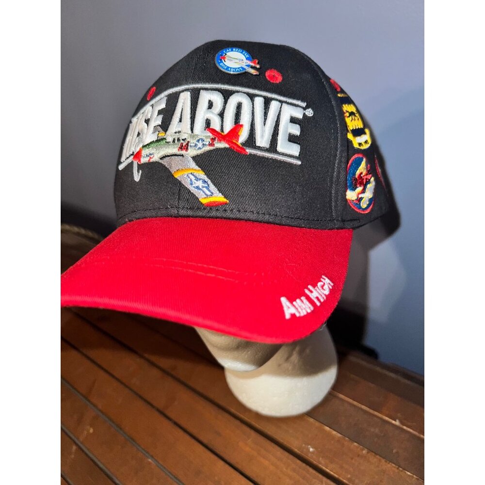 Commemorative Air Force Blue & Red W Patches + Pin OS‎ Adjustable Baseball Cap